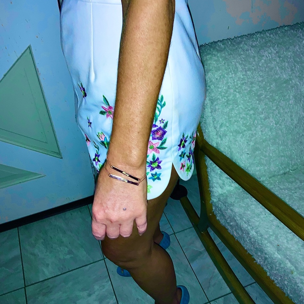 Anthropology Foxidox white floral romper - Picture 8 of 9